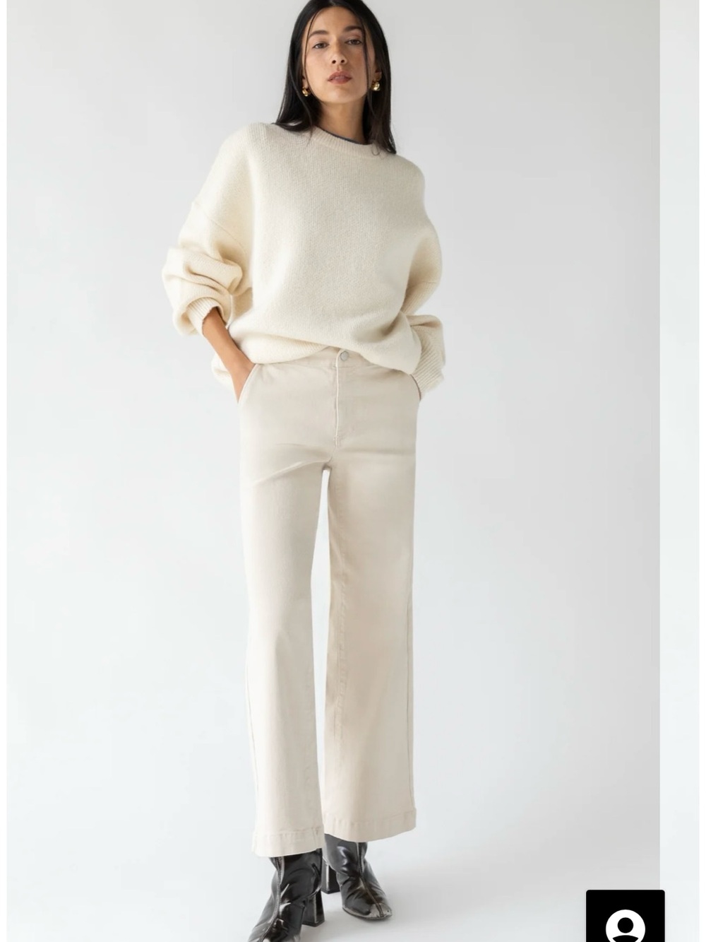 Oak and Fort Twill Pants XS BEIGE